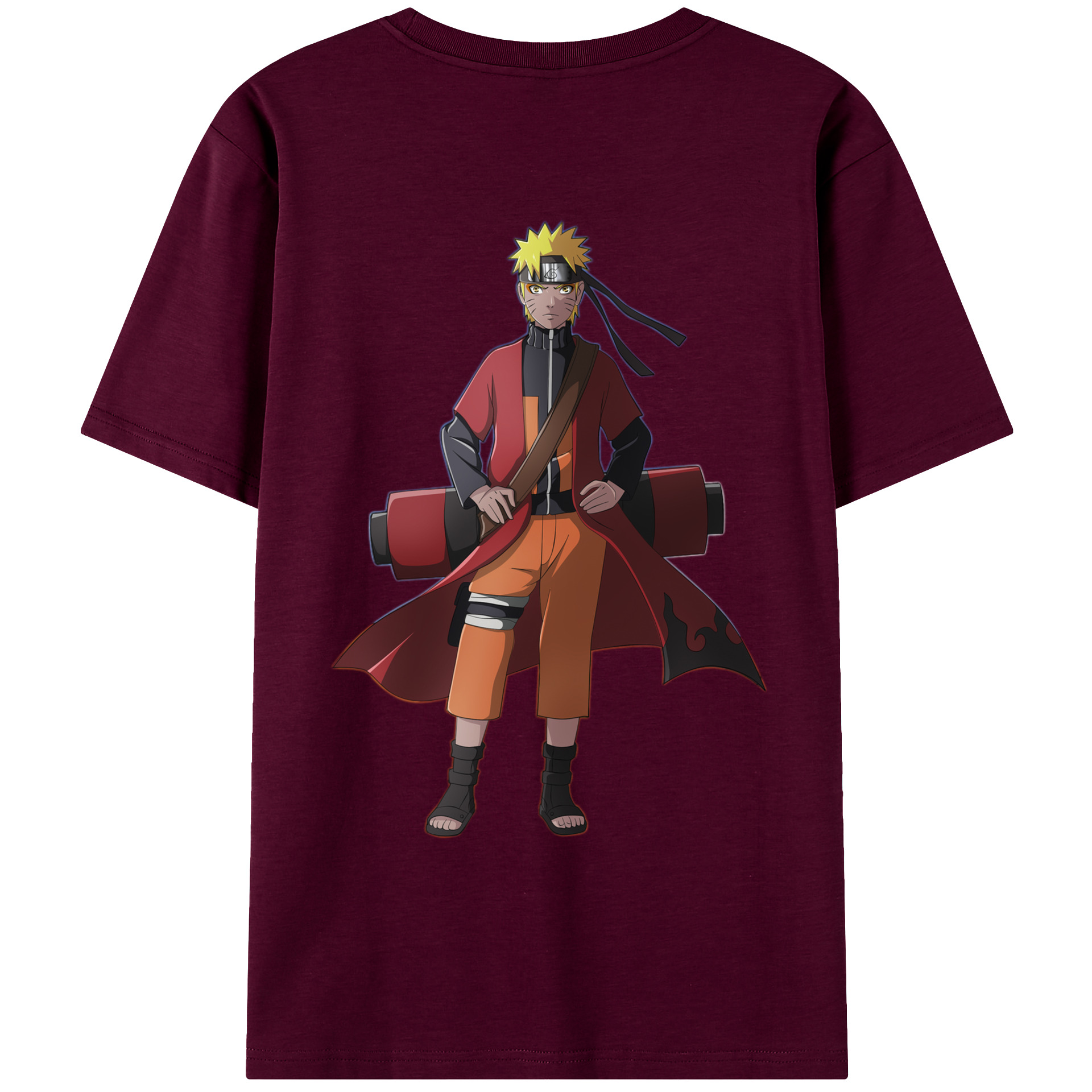 （画像用） NARUTO -ナルト- うずまき ナルト Uzumaki Naruto レディース半袖Tシャツ(バックプリント)